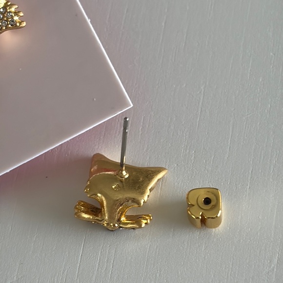 ♠️🦊 Kate Spade Gold Fox Stud Earrings 🦊♠️ - Picture 6 of 6